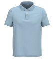 Heren polo Native Spirit Ecologische in piquétricot Aquamarine
